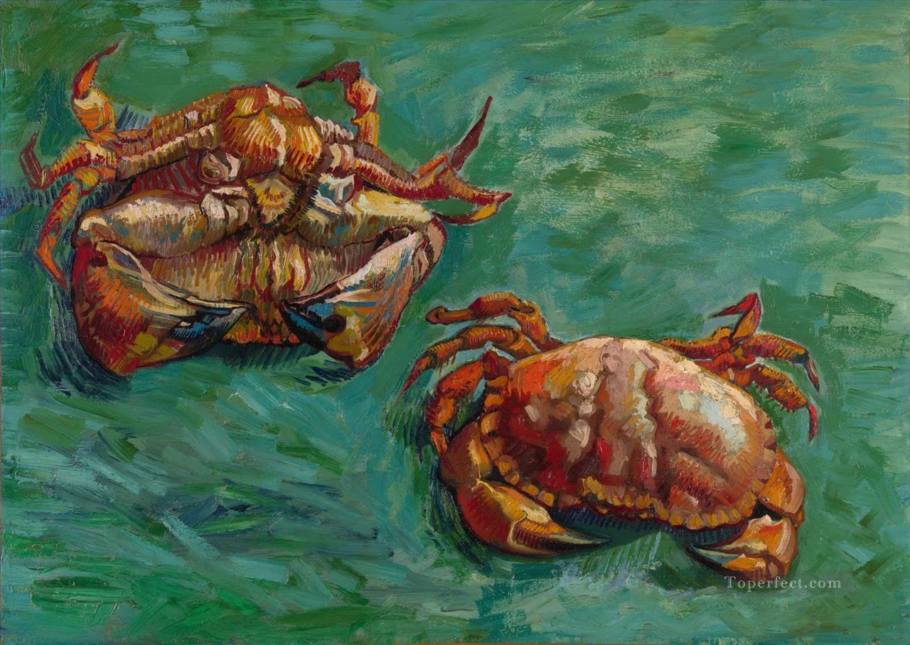 Two Crabs Vincent van Gogh Impressionism still life Oil Paintings